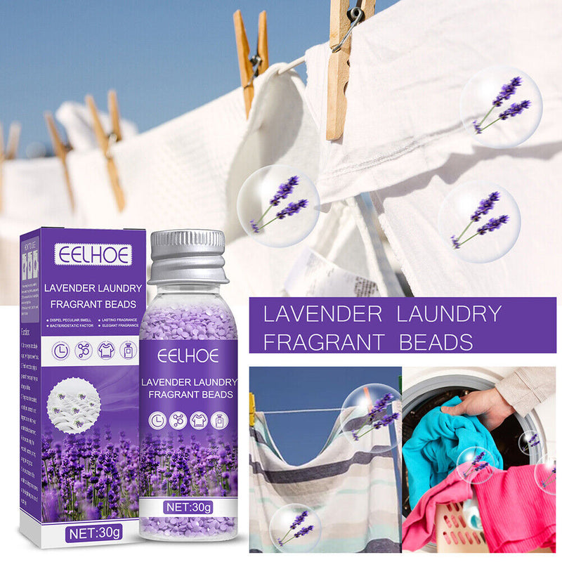 Lavender Laundry Scent Beads Clothing Washing Machine Diffuser Detergent Perfume