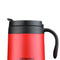 350ml Stainless Steel Vacuum Flask Handle Lid Portable Water Cup (Red) Newly