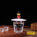 Reusable Silicone Cup Cover Heat Resistant Sealed Leakproof Cups Lid (D)