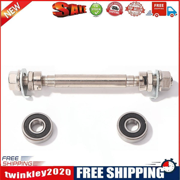 Bicycle Wheel Hub w/ 2 Bearings MTB Spindle Shift Shaft Lever (Front 140mm)