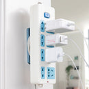 Wall Router Socket Fixer Cable Wire Organizer Power Strip Holder (Blue) Newly