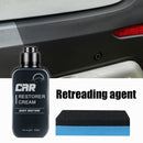 Car Plastic Leather Restorer Quick Restore Refurbishment Paste 100mL + Sponge