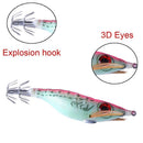 Big Eyes Glow in the Dark Night Fishing Squid Jigs Luminous Shrimp Lure