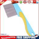 Stainless Steel Dog Dense Teeth Comb Pet Massage Grooming Silicone Handle