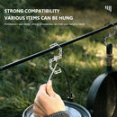 4pcs S Shaped Hooks Stainless Steel Hangers Outdoor Metal Hook Buckles Carabi