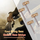 4pcs Brass Guitar Bridge Saddles for Electric Bass Bridges Replacement Part