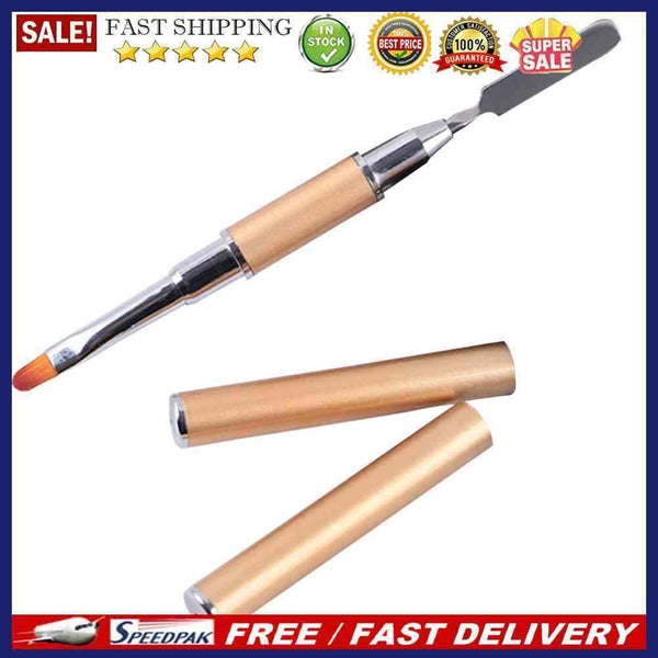 Double-Ended Nail Pen Poly Nail Gel Flower Brush Picker Manicure Tools 2 in