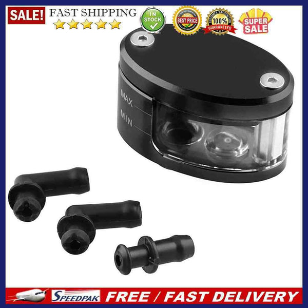 CNC Aluminum Motorcycle Brake Clutch Master Cylinder Fluid Reservoir Oil Cu