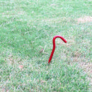 6pcs Tent Nails 18cm Aluminium Stake Pegs Camping Fixed Ground Nail (Red) Newly