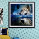 5D Diamond Painting Tree Wolf Shadow Full Round Drill DIY Wall Art Crafts Gifts