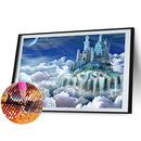 IY Full Round Drill Diamond Painting sky castle Mosaic Rhinestone Art