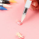 Dual Heads Gem Picking Point Drill Pen Diamond Painting Wax Pencil (White) Newly