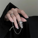 Color Party Simple Design Nail Ring Nail Cover for Women Finger Nail Rings