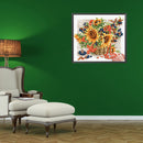 11CT Full Cross Stitch Sunflower Basket Counted DIY Embroidery Kit Cotton T
