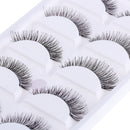 Beauty Long Cross Thick False  Eyelashes Handmade Eye Lashes Extension Black