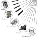 15Pcs Carburetor Carbon Dirt Jet Cleaner Tool Kit Cleaning Needles with Brushes