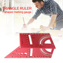 Aluminum Alloy Scriber Angle Ruler Wooden Square 45 90 Measuring Degree Gauge