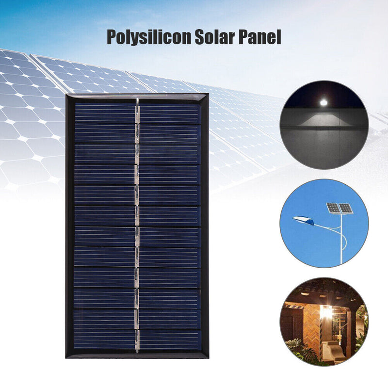1W 6V Portable Solar Panel Mini DIY Solar System for Phone Power Bank Fan C