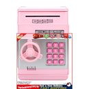 Piggy Bank ATM Machine Electronic Safe Money Jar for Boys Girls (Pink) Newly