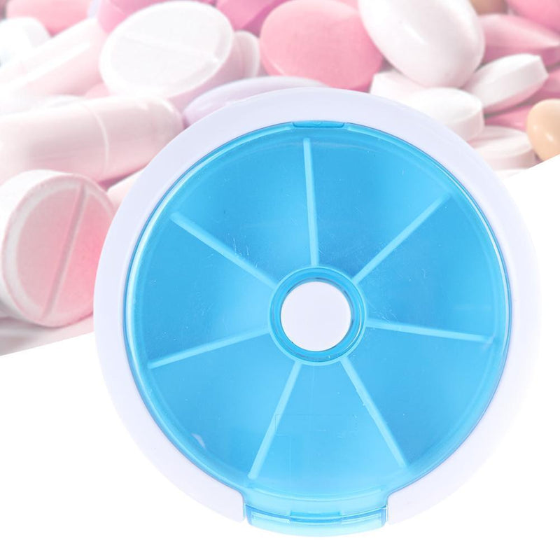 7Day One Week Round Portable Pill Case Medicine Box Storage Organizer(2)