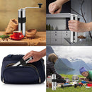 Stainless Steel Coffee Bean Mill Manual Coffee Grinder Adjustable Knob Setting