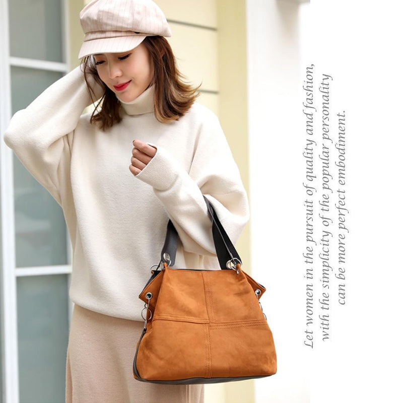 Shoulder Messenger Handbags Women Large Totes Crossbody Bags (Light Brown)