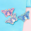 3pcs Butterfly DIY Full Drill Diamond Brooch Women Jacket Sweater Badges Newly
