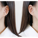 Gifts Ear Cuff Threader Link Chain Earrings Ear Cuffs Climber CZ Ear Piercing