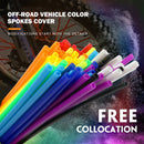 Colorful Spoke Skins Cover Universal Anti-Dust Bike Spoke Protector (72pcs)