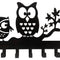 #A Black Metal Key for Door Hallway Front Entryway Office Wall-mounted Clothes R