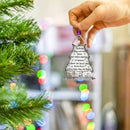 Heart Charm Christmas Memorial Ornaments Tree Memorial Pendants Hanging Pendant
