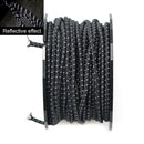 Elastic Reflective Outdoor Camping Tent Rope with Carabiner Hook (Black) Newly