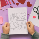 Paper Cut Card DIY Transparent Silicone Animal Tiger Seal Embossing Album Tool