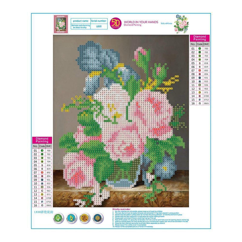 Hermosapoty 5D Diamond Painting Embroidery DIY Crafts Cross Stitch Embroidery Home