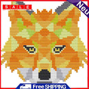 Animal Home Decor Printed On Canvas Needlework DIY 14CT Cross Stitch Cartoon