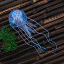 Simulation Artificial Jellyfish Glowing Aquarium Fish Tank Decor(Blue) Newly