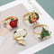 Elk Santa Claus Mouth Ring Napkin Ring Table Decoration Christmas Supplies