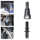 Black Car Disconnect Connectors Quick Release Hose Connector Fuel Line Coupler