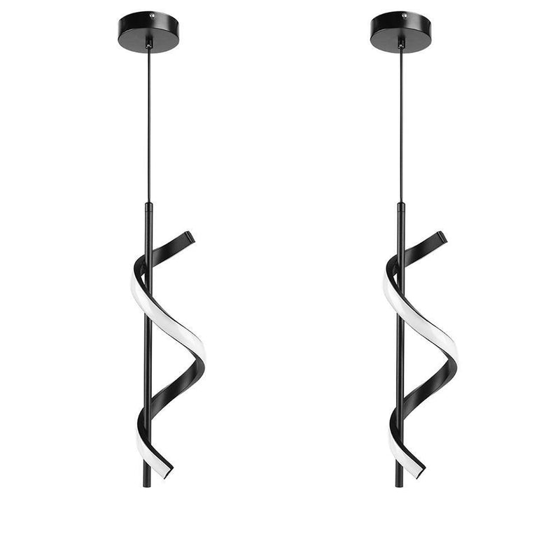 Modern Chandelier Lamp Nordic Bedside LED Indoor Hanging Lighting (White)