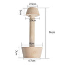 Eggtart Mold Double Side Wooden Egg Tart Tamper Cake Tools Pastry Pusher