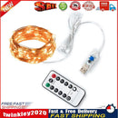 10M 100LED String Lights 8 Modes Remote Control Christmas Home Party Decor Newly