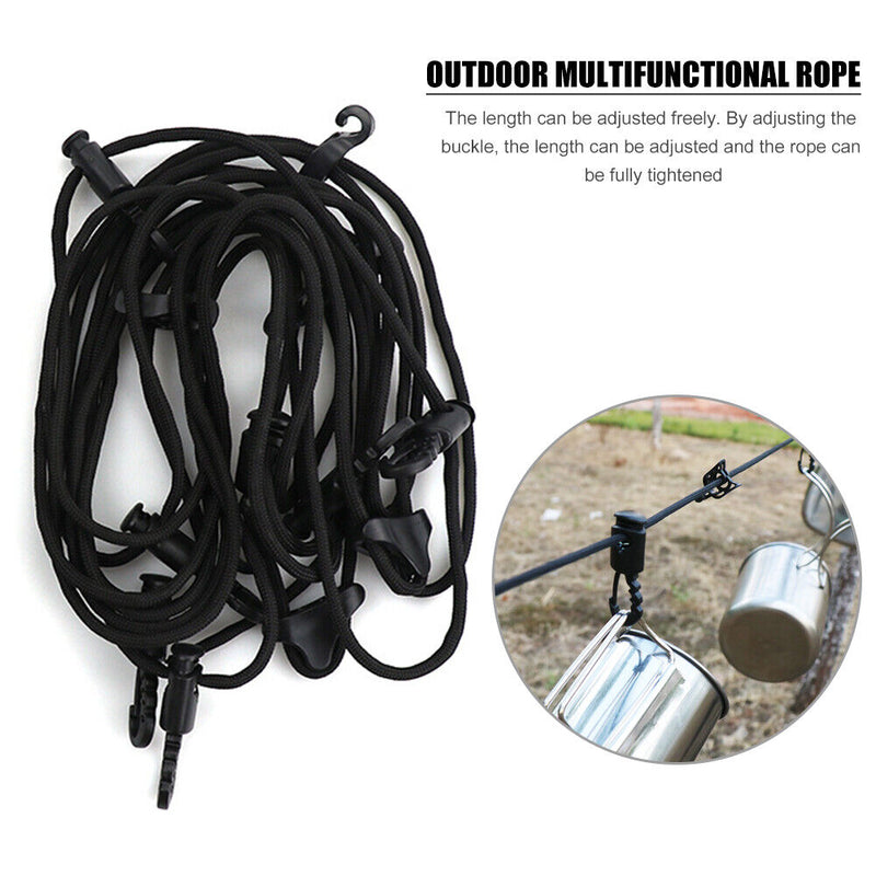 16 Feet Outdoor Camping Multipurpose Anti-Skid Awning Hanging Rope Clothes Line