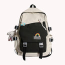 Fashion School Book Pack Adjustable Strap Laptop Backpack for Middld High School