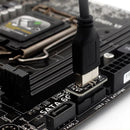 USB to Type E Front Panel Socket Panel USB Adapter 20Pin Header Adapter