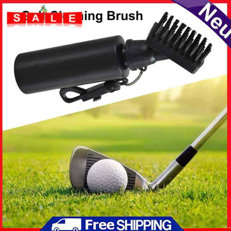 Golf Club Brush Portable Groove Cleaner Lightweight with Water Bottle Automatic