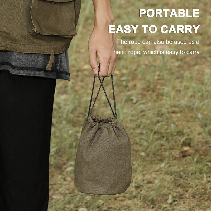 Drawstring Storage Bags Canvas Travel Outdoor Camping Sundry Makeup Pouch Newly