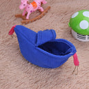 Warm Banana Hamster Hammock Hang Cage Pet Birds Sleeping Nest House (Blue) Newly