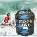 Waterproof Swimming Bag Camouflage Outdoor Camping Dry Sack (2L Light Blue)