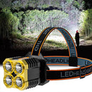 USB Rechargeable Portable Flashlight Outdoor Camping Hiking Headlight Headl