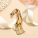 Accessories Jewelry Bag Clothes Label Giraffe Brooch Animal Brooch Pin Enamel